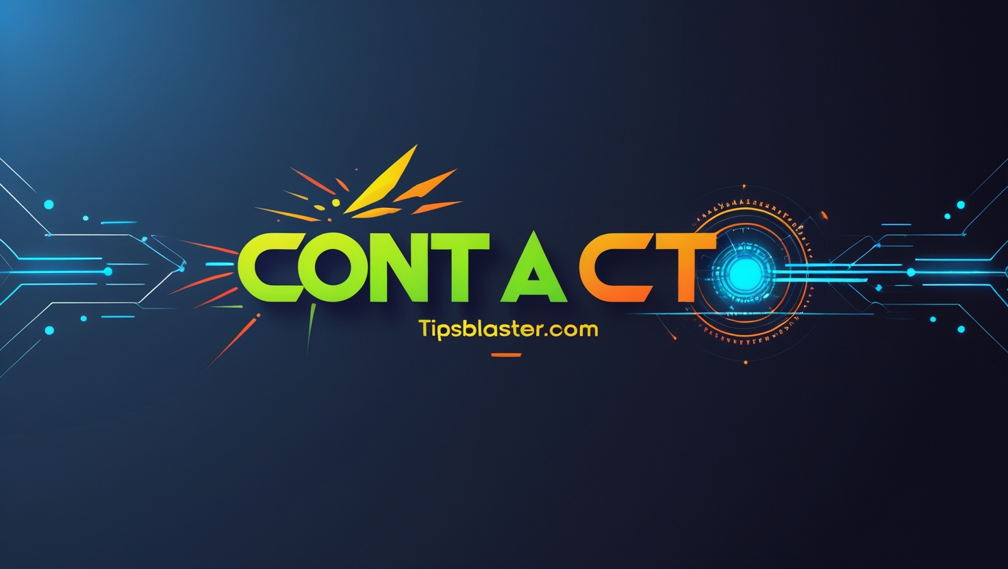 Contact us page of tipsblaster.com